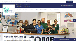 Desktop Screenshot of highlandvetclinic.co.uk